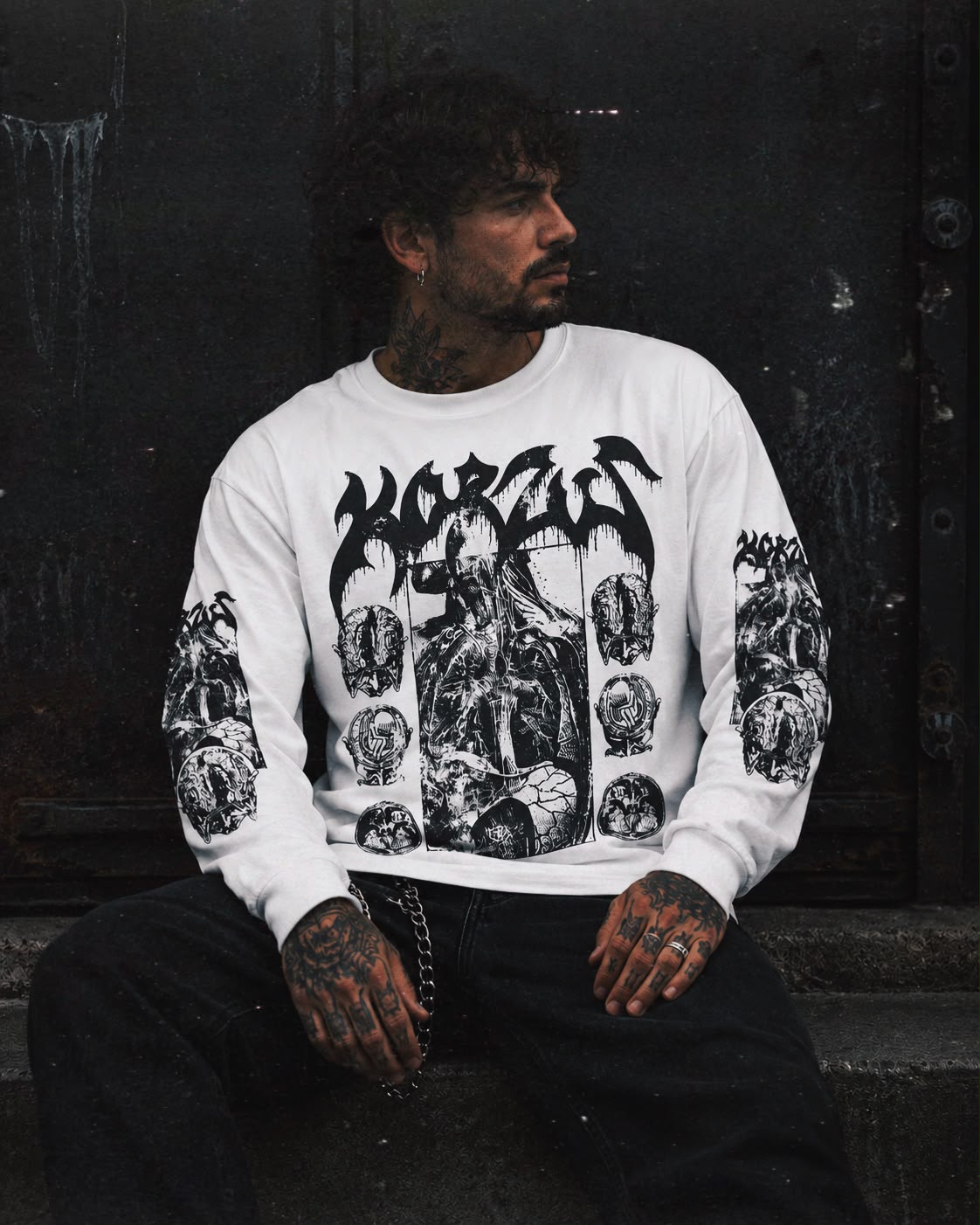 CAMISETA MANGA LONGA - FLESH MACHINE